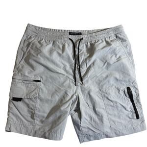 Aeropostale Aero Active Utility Gray Men's Multi Pocket Shorts 8" Size XL (0113)